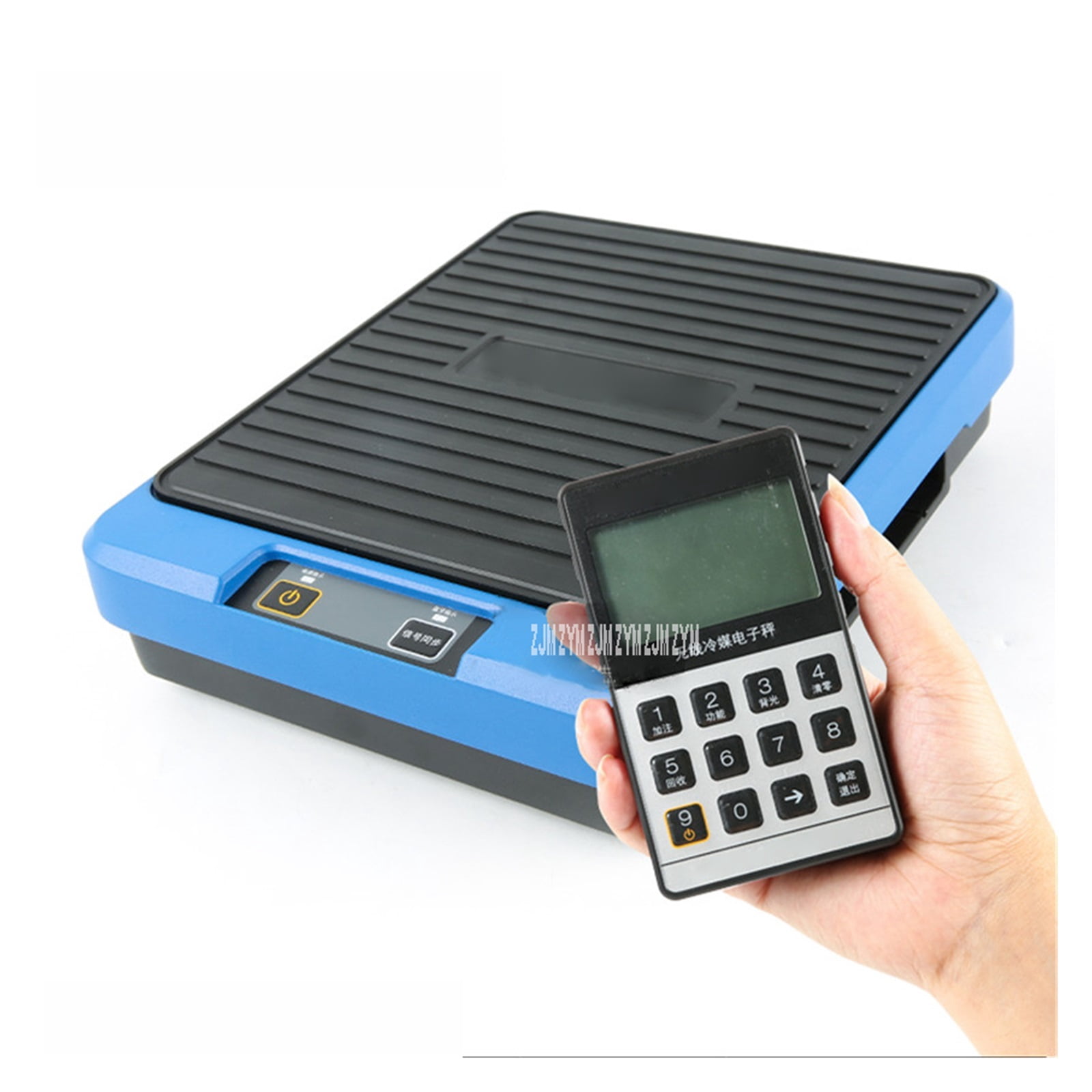 VES-50A Manual Refrigerant Recovery Electronic Balance High-Precision Metal Freon Quantitative Filling Electronic Scale 9V