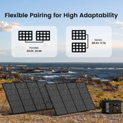 Foldable Solar Panel 400W Lightweight Portable Waterproof with Adjustable Support for RV Campervan