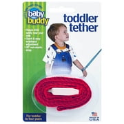 Baby Buddy Toddler Tether: Durable Nylon Adjustable Safety Wrist Link for Kids, Toddlers - Red, 1 ct
