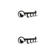 thumbnail image 3 of Bearachild Soporte para llaves Gancho Colgador de puerta Estante decorativo montado en la pared Tornillos de alta resistencia multipropósito Gato negro en forma 2piezas, 3 of 6