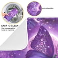 thumbnail image 2 of Dish Drying Mat Kitchen Pad Large Counter Absorbent Dish Mats Drainer Purple Diamond Butterfly, 2 of 8