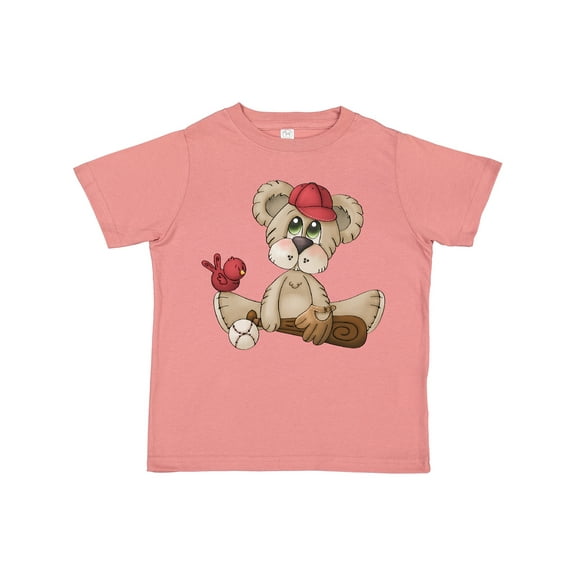 Inktastic Baseball Teddy Bear Boys Toddler T-Shirt