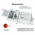 thumbnail image 6 of Rabbit Hutch Small Chicken Coop Wooden Pet House Bunny Cage for Small Animals, 6 of 11