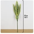 thumbnail image 5 of 4 Pack Artificial Snake Plants 22" Faux Agave Fake Sansevieria UV Resistant Plant for Indoor and Outdoor Home Garden Office Store Decoration Home Décor, 5 of 5