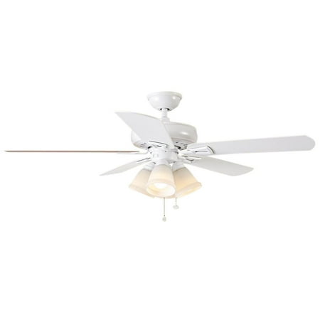 Hampton Bay Lyndhurst 52 In White Indoor Ceiling Fan 795838