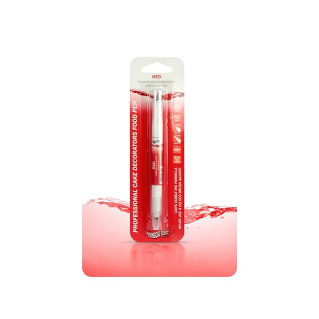 Rotulador alimentario Rainbow Dust rojo de doble punta 0,5/2,5 mm