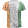 thumbnail image 2 of St Patrick's Day Vintage Irish Map Flag Distressed Mens T Shirt Heather White SM, 2 of 2