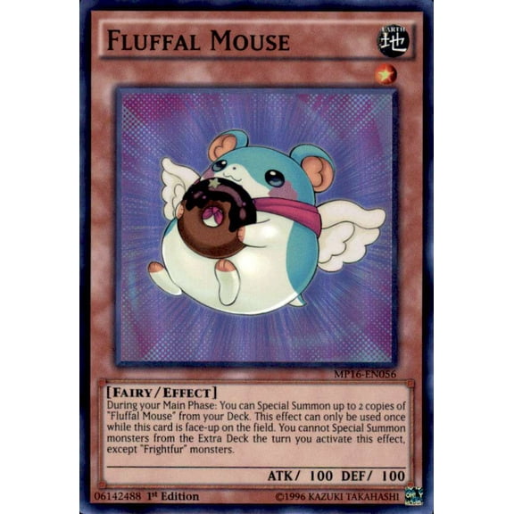 YuGiOh 2016 Mega-Tin Mega Pack Super Rare Fluffal Mouse MP16-EN056
