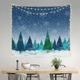 thumbnail image 2 of Pofeuu Christmas Trees Print Wall Tapestry Decoration Wall Hanging Tapestry 60 x 51 Inch, 2 of 6