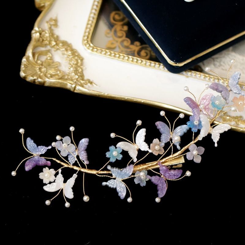 EKE Women’s Hair Clip Vintage Retro Back-Wear Elegant Hair Accessory with Fashion Texture