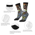thumbnail image 3 of Xecao fishing bass Pattern Sport Socks for Women and Men Crew Socks Sporty Calf Socks Casual Socks, 3 of 6