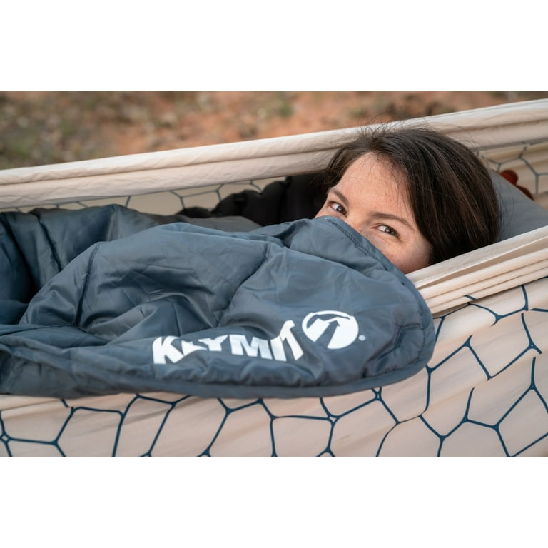 Klymit Horizon Packable Camping Blanket and Comforter, Blue/Black