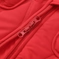 thumbnail image 7 of Toddler Baby Puffer Jumpsuit Overalls Nylon Winter Warm Long Fleece Lining Romper Sleeveless Quilted Down Jacket Outerwear, Red, 3 Years, 7 of 7