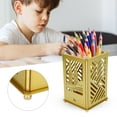 thumbnail image 4 of Innovative Pen Holder, Beautiful Practical Architectural Pattern Metal Assembled Pen Holder  For School, 4 of 8