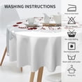 thumbnail image 2 of Christmas Table Cloth Round Table Cover Wrinkle Resistant Waterproof Tablecloth 60 Inch Washable for Kitchen Party Picnic, 2 of 6