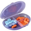 Carex Apex AM/PM and Daily Pocket Pill Organizer, Multicolor, 4 Compartments, 1 Count