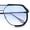 Gunmetal Black Frame - Blue Lens, variant on Geometric Aviator Sunglasses for Men Gradient Lens Metal Frame Fashion Square Pilot Shades Gold Tortoise Frame - Red Lens