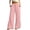 #Pink 1, variant on Vynhevius Women Solid Pants Wide‑Leg Elastic Drawstring Waist Pockets Loose Fit Casual Long Trousers