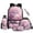 Axolotl Flowers, variant on Blue Sea Turtle 5Pcs School Backpack Set with Portable Lunch Bag Multifunctional Pencil Case Water Bottle Bag Carrier Lanyard Keychain for Elementary Middle School