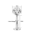 thumbnail image 5 of 14G Titanium Floating Belly Button Rings for Women Flat Back Belly Rings 12mm Belly Piercing Jewelry, 5 of 5