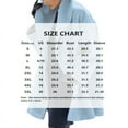 thumbnail image 2 of VIWORLD Women's Plus Size Hooded Wool-Like Coat Mid-Length Button Down Long Coat Warm Fall Winter Outerwear Sky Blue，S, 2 of 2