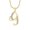 Gold G, variant on Women Copper Personalized Simple Tiny Elegant Custom Name Capital Large Initial A-Z 26 Letters Cubic Zirconia Inlay Pendant Necklace G