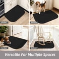 thumbnail image 3 of JAATOP Dirt Trapper Door Mats 20"x 32", Non-Slip Semicircular Doormat, Absorbent Floor Mat for Front Door, Washable Entry Rugs, Black, 3 of 9