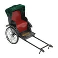 thumbnail image 4 of Modèle Rétro de Rickshaw, Modèle Unique de Rickshaw Détails Délicats Simulation pour Jouets d'Enfants pour Magasin Rouge, 4 of 8
