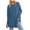 Blue, variant on Kaemgyyd Long Sleeve Shirts for Women Basic Loose Crew Neck Tunic Tee with Thumbholes Lightweight Casual Solid Color Tops