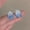 Color 16, variant on Faty-T Blue flower earrings, elegant and fresh-looking crystal stud earrings