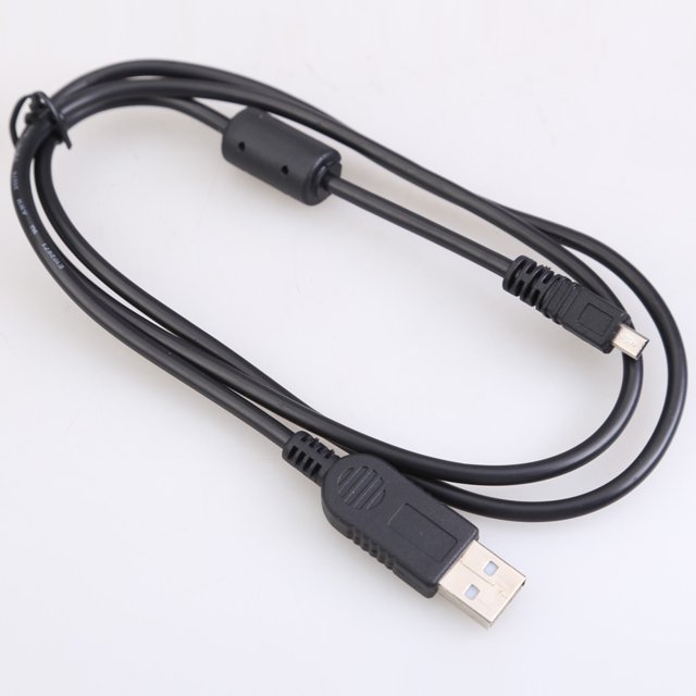Cable de datos de sincronización USB a PC de 1m y 8 pines para Nikon Olympus Pentax Sony Panasonic Sanyo