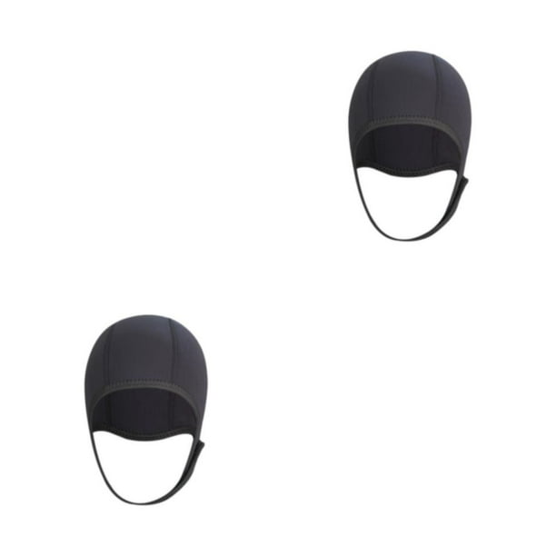 Gorro de Neopreno Wosthever Grueso con Capucha Térmica Unisex Negro Tamaño Libre