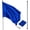 Blue, variant on KHAMPA Color Guard Flags with Pole - Lightweight Spinning Flags for Performances - Vibrant Colors, Durable Construction - Ideal for Marching Bands, Drum Corps, and Dance Teams