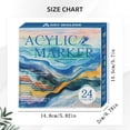 thumbnail image 4 of FURNIX 24Color Acrylic Paint Markers,Washable Acrylic Marker Set Soft Tip Art Pens,Multi-Surface Acrylic Paint Markers,Brush Tip No-Bleed Pens For Artists Adults Diy Holiday Decor,No Bleed Markers, 4 of 7