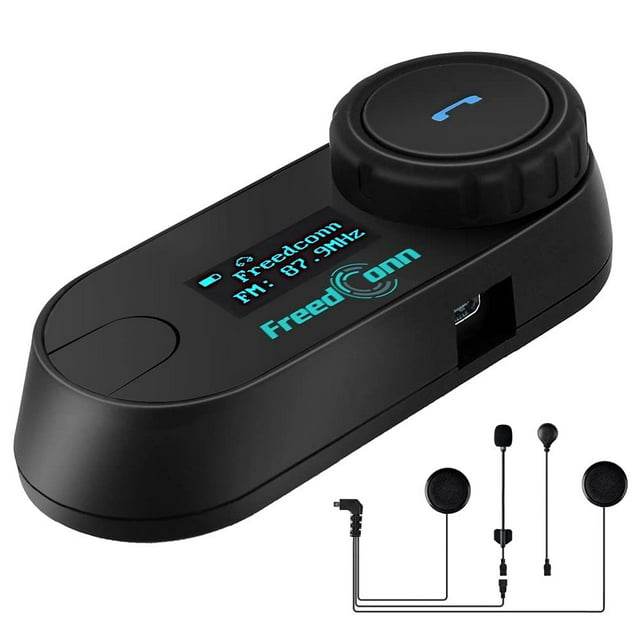 Intercomunicador para casco TCOM-SC manos libres bluetooth motociclista music share radio fm pantalla Freedconn TCOM-SC