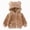 Khaki, variant on Toddler Kids Jacket Girls and Boys Full Zip Up Fleece Hooded Jacket Coat Long Sleeve Coat 6-12 Months 12-24 Months 2T 3T 4T 5T 6T 7T 8T Children Khaki,6-12 Months