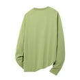 thumbnail image 5 of Atogsazn Men's Striped Shirt Casual Crewneck Long Sleeve Pullover Tshirt Fall Outfit Outerwear Clothing 01-Green S Fashion, 5 of 5