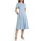 thumbnail image 4 of INSPIRE CHIC Vestidos de Cuello Barco para Mujeres 2025 Midi Swing Vestido A-Line para Ocasiones Elegantes y Casuales XL Azul Claro, 4 of 5