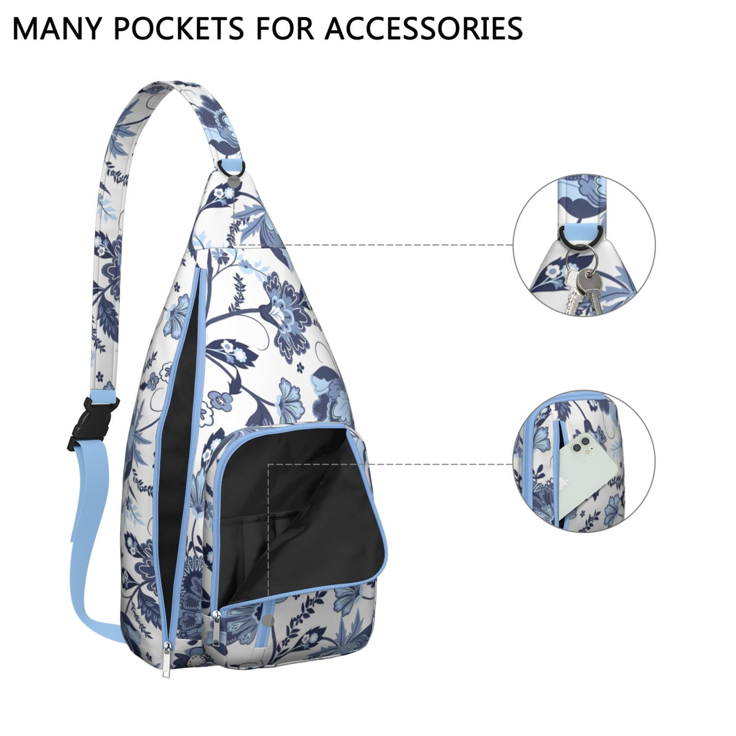 Tear - resistant Sunflower Sling Bag Organized for Tactical Use