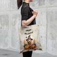 thumbnail image 4 of Happy Halloween Goldendoodle Witches Hat Pumpkin Carving All Over Print 3D Canvas Tote Bag Doodle Dog Lover Gifts Idea Reusable Handbag - 02019, 4 of 5