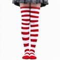 thumbnail image 4 of WXFAZCVU 4 Pairs Halloween Knee High Socks, Witch Socks for Women Over Knee Socks, for Halloween Costume Witch Accessories, 4 of 6
