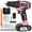 Pink, variant on GPED Cordless Power Drill Set, Power Drill Driver Kit with 1 Lithium-Ion & Charger, 3/8"Keyless Chuck, 25+1 Position Electric Drill, 2-Speed Transmission, Built-In Led And 34pcs Driver Bits, Yellow