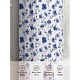 thumbnail image 5 of Blue Spring Floral Sheer Curtains 72 Inch Length 2 Panels Set, Summer Botanical Elegant Voile Window Treatment Rod Pocket Curtains Sheers Drapes for Bedroom/Living Room/Kitchen 52"x72"x2, 5 of 7