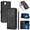 Black, variant on Allytechgroup Case for iPhone 16e/17e with Card Holder & Wrist Strap, Slim Lightweight PU Leather Flip Wallet Case Non-Slip Shockproof Protective Back Cover for Women Men, Rose