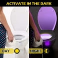 thumbnail image 6 of 3pcs Toilet Night Light-Motion Sensor 16 Colors Changing ,LED Glow Bowl Inside Toilet Light, Smart Night Light for Bathroom, Cool & Funny Ideal Gifts, 6 of 9