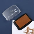 thumbnail image 1 of MYG Large Stamp Pads, Ink Pads, Solid Colors Available for Craft Scrapbooking Fingerpaint on Paper Wood Fabric (Brown), 1 of 5