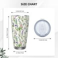 thumbnail image 4 of Lsque Wisteria Flower Pattern 20oz Car Cup with Lid and Straw, Insulated Coffee Cup with Straw Topper, Spill Proof Travel Coffee Mug, Stainless Steel Tumble-Without Straw, 4 of 8