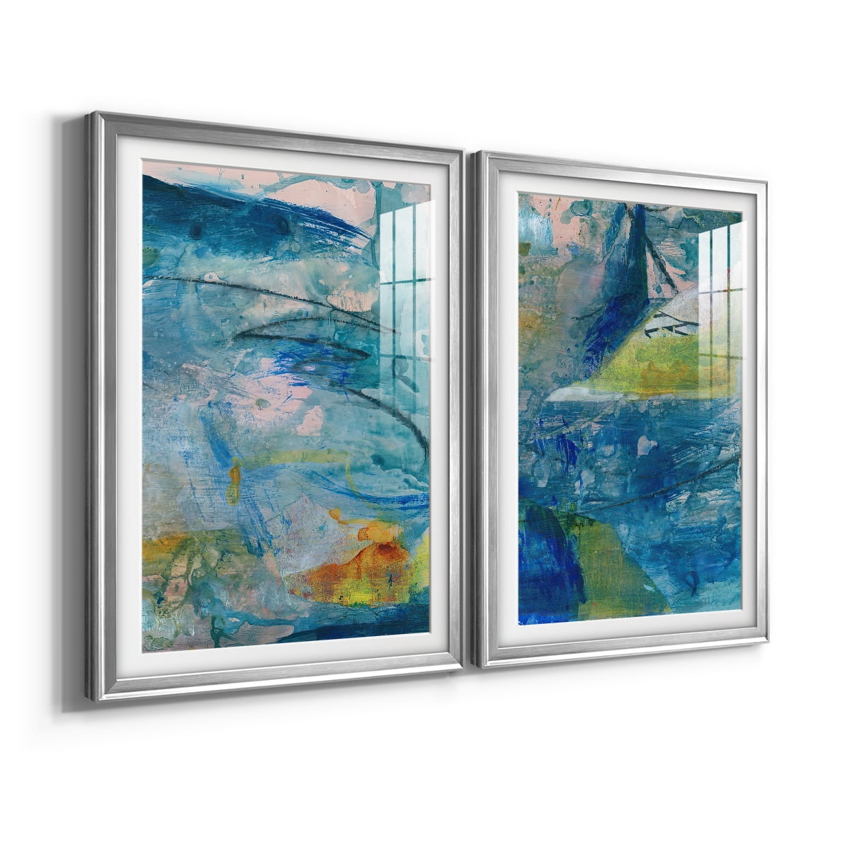 Wexford Home Spring Winds V Premium Framed Print, 18.5" x 24.5" - Ready to Hang, Silver (Set of 2)
