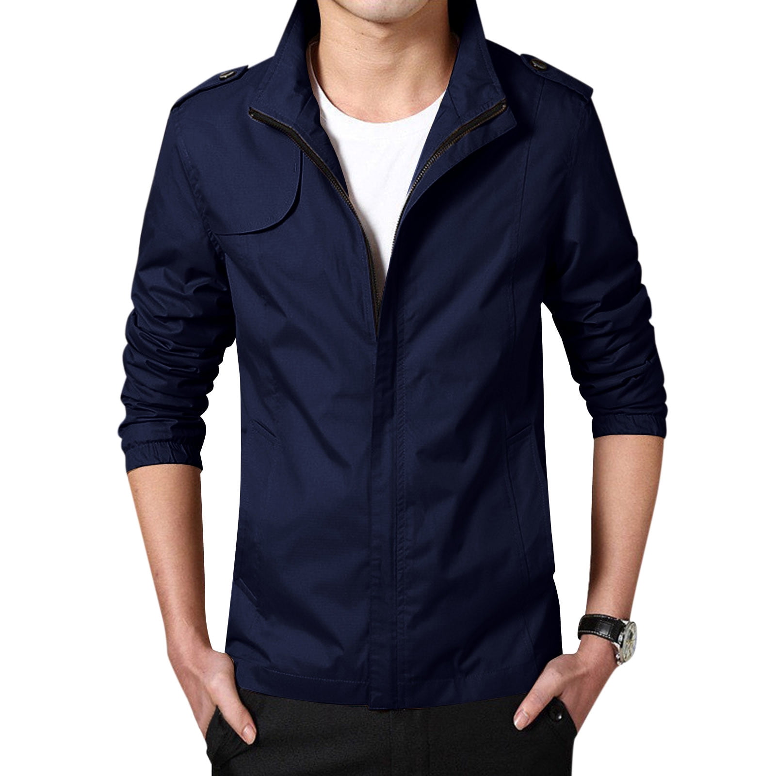 ジャケット・アウター HuyenTrinh EHQJNJ Mens Casual Jackets Mens Autumn Fashion Leisure