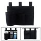 thumbnail image 4 of Bolsa de almacenamiento para cabecera, soporte para bolsa colgante para mesita de noche con múltiples bolsillos, organizador de 3 ganchos para, 4 of 6